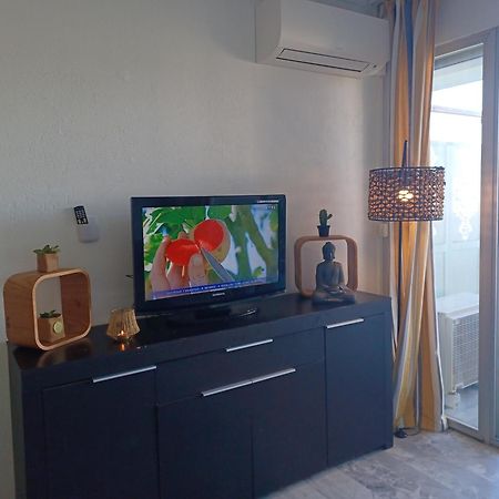 אנטיב Juan Les Pins Tanit Studio Climatise Vue Sur Mer Piscine מראה חיצוני תמונה